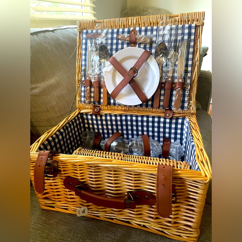 NEW RARE BBW PICNIC BASKET